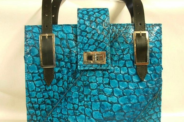 Bag made from fish leather