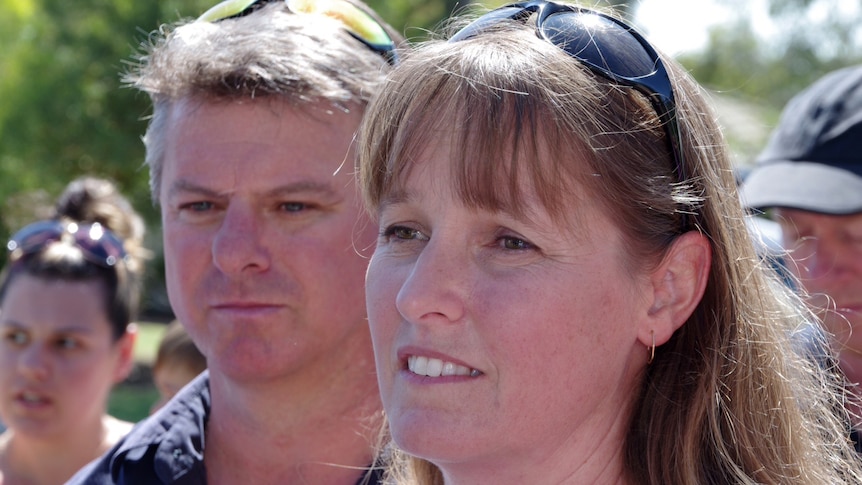 Close-up of Palmyra residents Tania and Damon Smirke, who are angry about the proposed Perth Freight Link