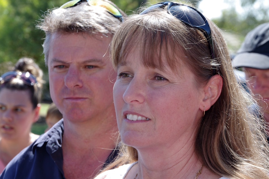 Close-up of Palmyra residents Tania and Damon Smirke, who are angry about the proposed Perth Freight Link