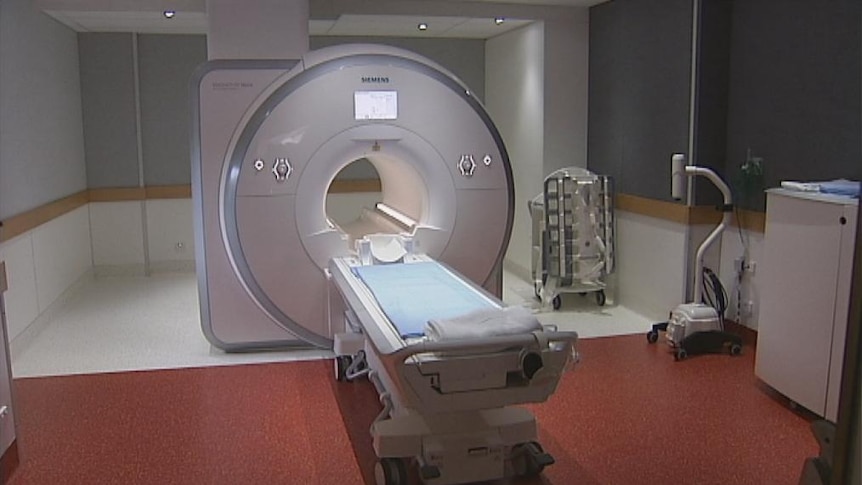 The new $2.4 million MRI machine at Calvary John James Hospital in Canberra. Taken November 30, 2012