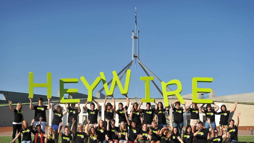 Heywire winners at Parliament House