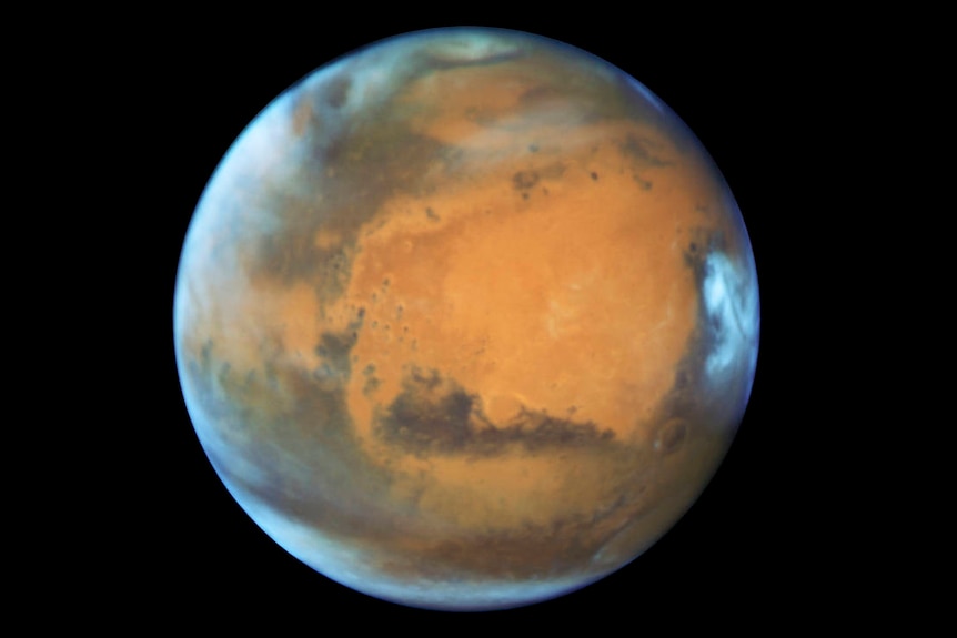 Image of Mars taken by the Hubble Space Telescope