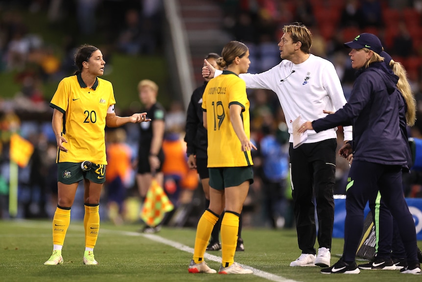 Matildas players and staff