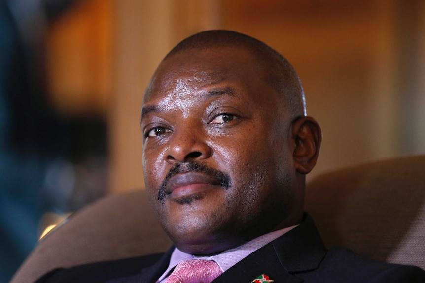 Burundian president Pierre Nkurunziza