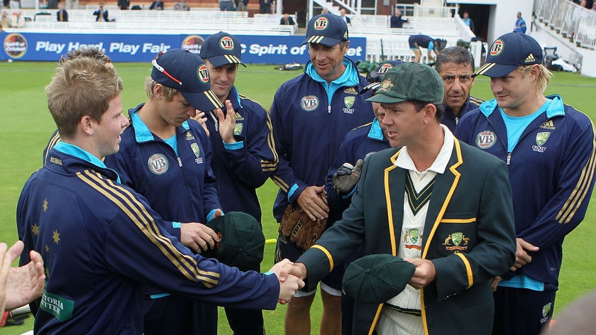 Smith receives the Baggy Green