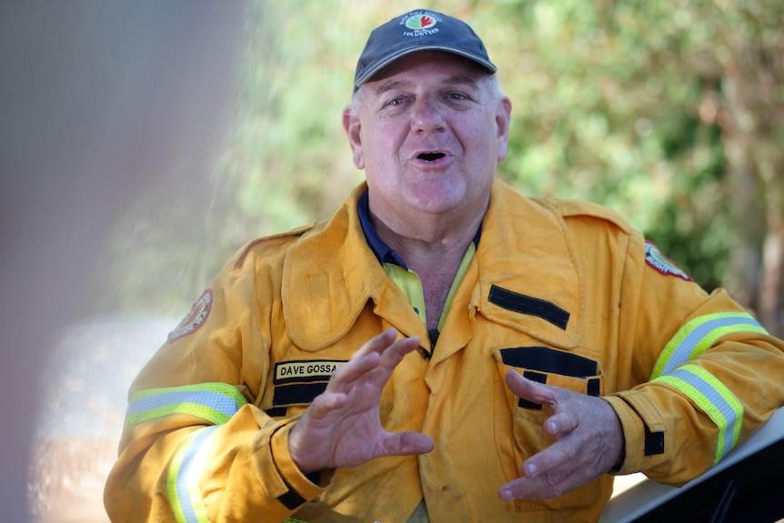 Dave Gossage stands in uniform