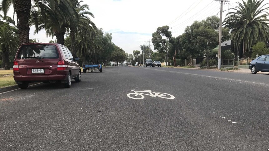 Bicycle infrastructure has been criticised in parts of Yarraville, where lines marking lanes have faded.