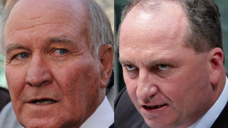 Tony Windsor and Barnaby Joyce.