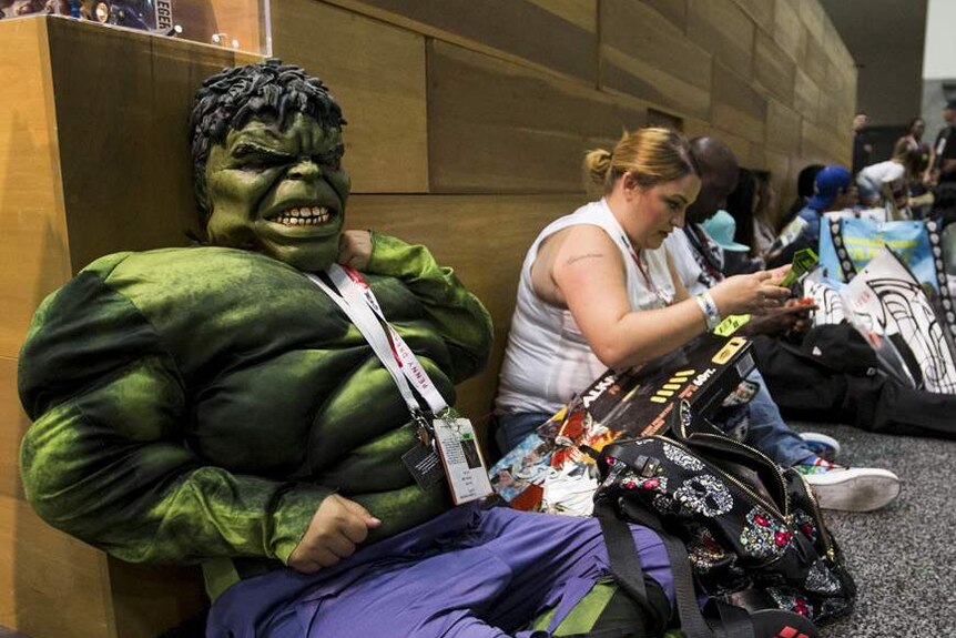 Hulk cosplayer at San Diego Comic-Con