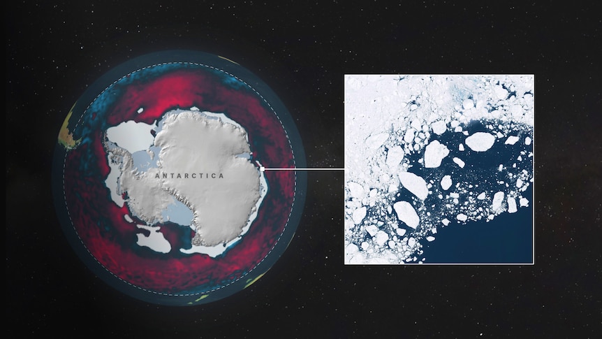 Antarctica hits new low sea ice extent