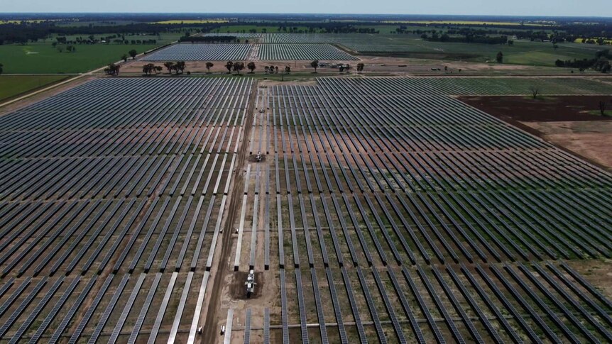 Aerial Numurkah solar farm