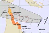 Tracking map of Tropical Cyclone Zane, April 30 2013