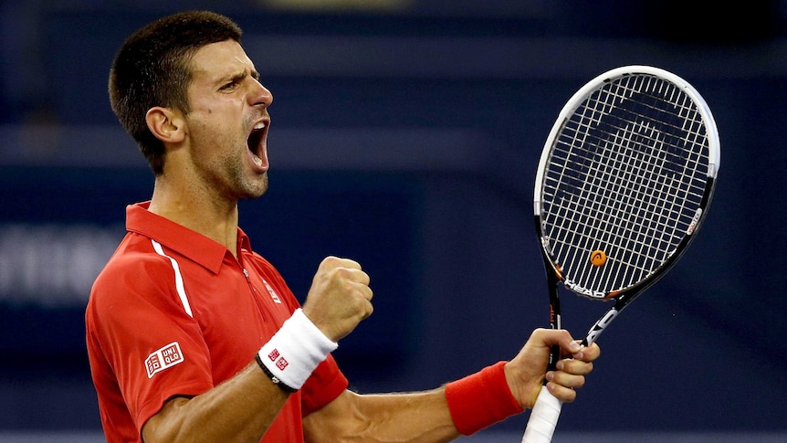 Djokovic celebrates