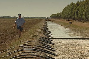 Open irrigation channel