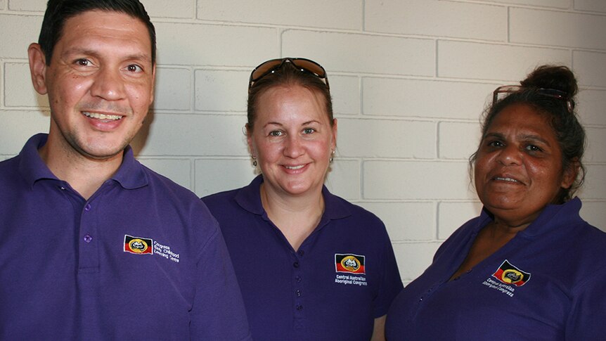 Educators at the Congress Preschool Readiness Program, Mark Lockyer, Bianka Schulz-Allan and Bronwyn Fielding.