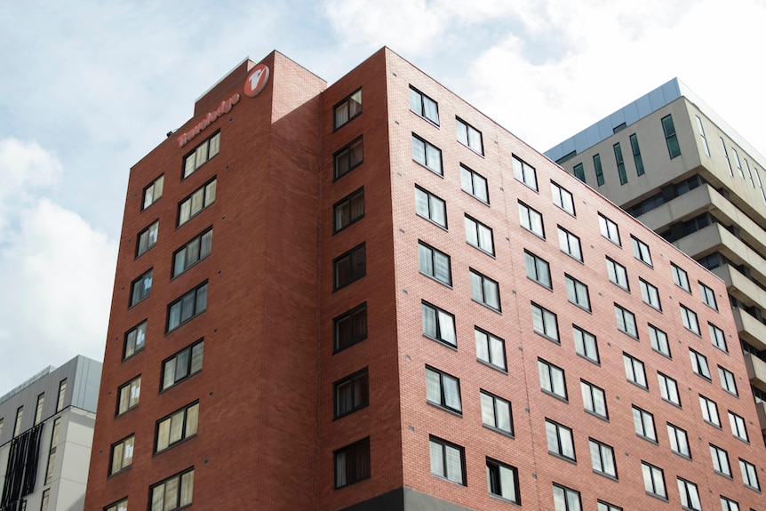 A brick building in the CBD.