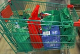 shopping trolley and bags
