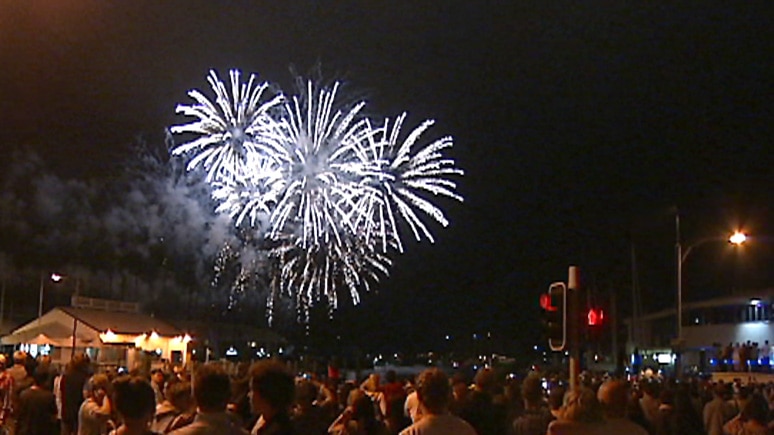 Hobart's fireworks.
