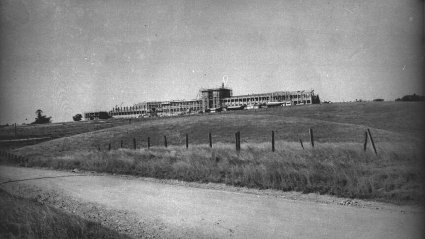 Partially constructed University of Queensland, St Lucia, Brisbane, 1940