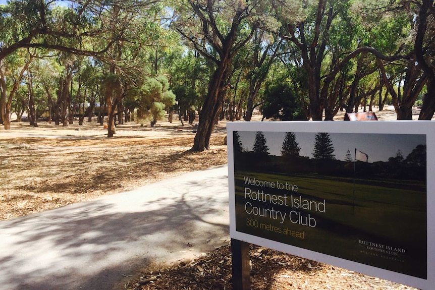 Country club sign