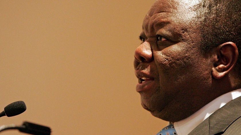 Winning claim...the MDC says its leader Morgan Tsvangirai has won 50.3 per cent of the vote. (File photo)