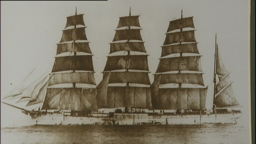Men risked their lives in high seas as they climbed high into the rigging.