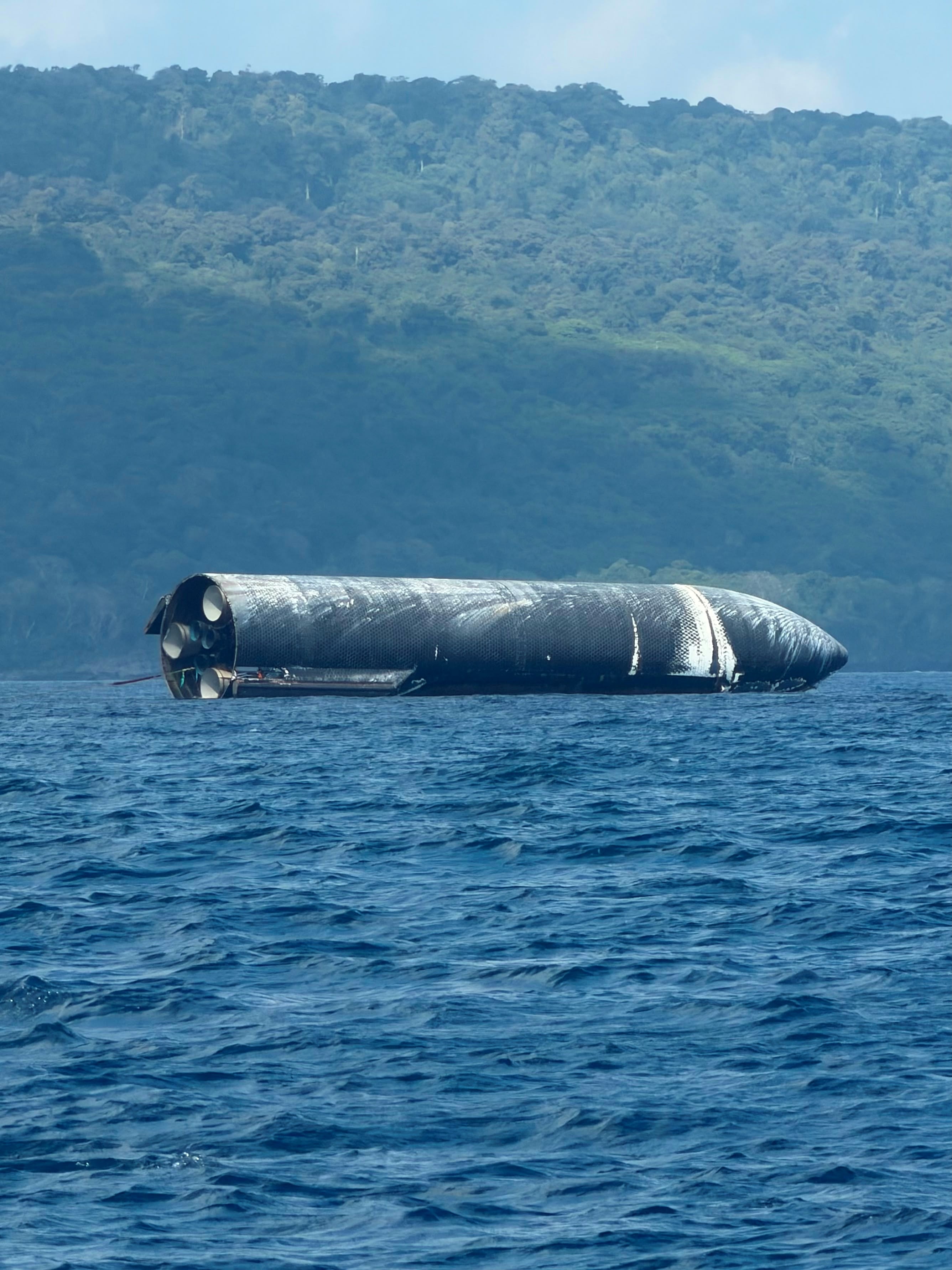 Space junk is seen on waters.