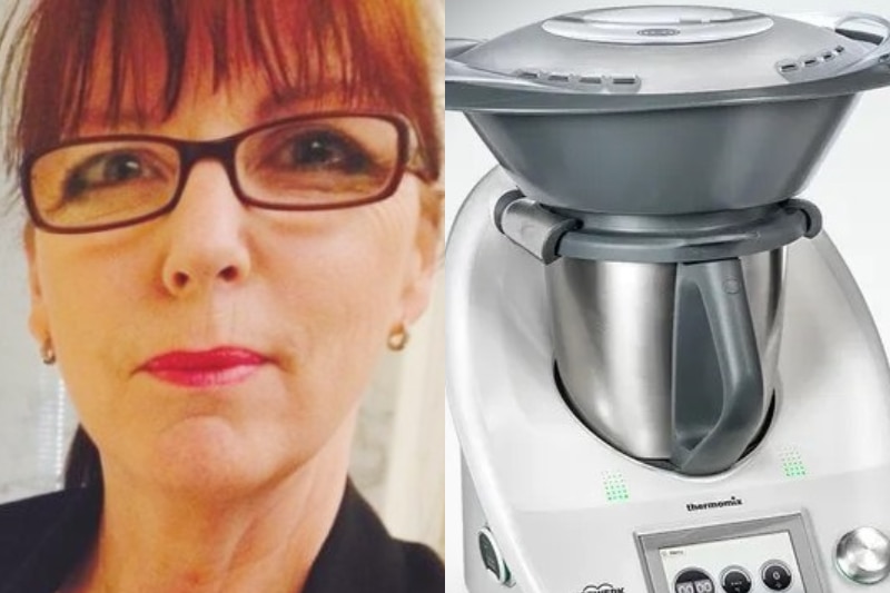 Rhonda Ruth O'Sign and a Thermomix food processor composite image.