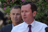 WA Opposition Leader Mark McGowan with Labor's Roger Cook 21 October 2015