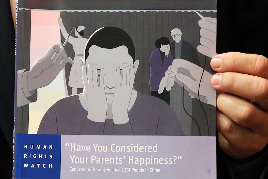 Cover of the Human Rights Watch report titled "Have you considered your parents' happiness?"