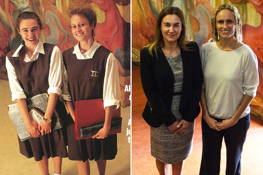 Alina Zeldovich and Zoe Rodgers - then, on the cover of The Bulletin in 1990, and now, in 2017.