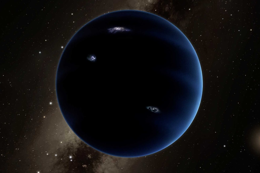 Artist's impression of 'Planet Nine'