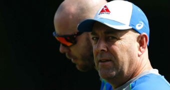 Darren Lehmann looking into the camera.