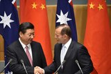 China's president Xi Jinping and Tony Abbott