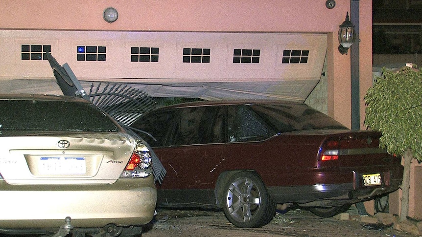 Car slams into garage of house in Mirrabooka