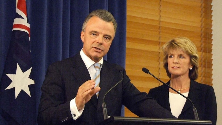 New Liberals leader Brendan Nelson with his deputy Julie Bishop.