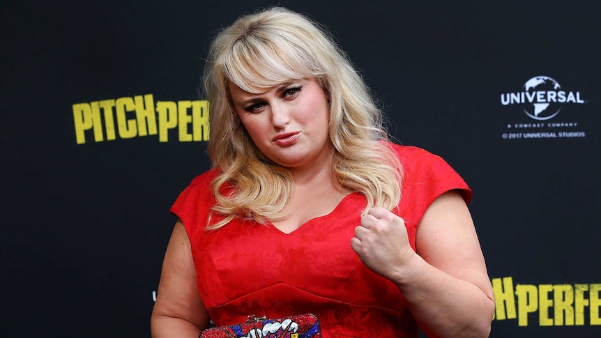 Rebel Wilson on the red carpet at the Australian Premiere of Pitch Perfect 3 in Sydney.