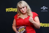 Rebel Wilson on the red carpet at the Australian Premiere of Pitch Perfect 3 in Sydney.