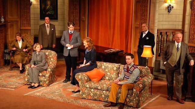The cast of The Mousetrap on stage in London's West End.
