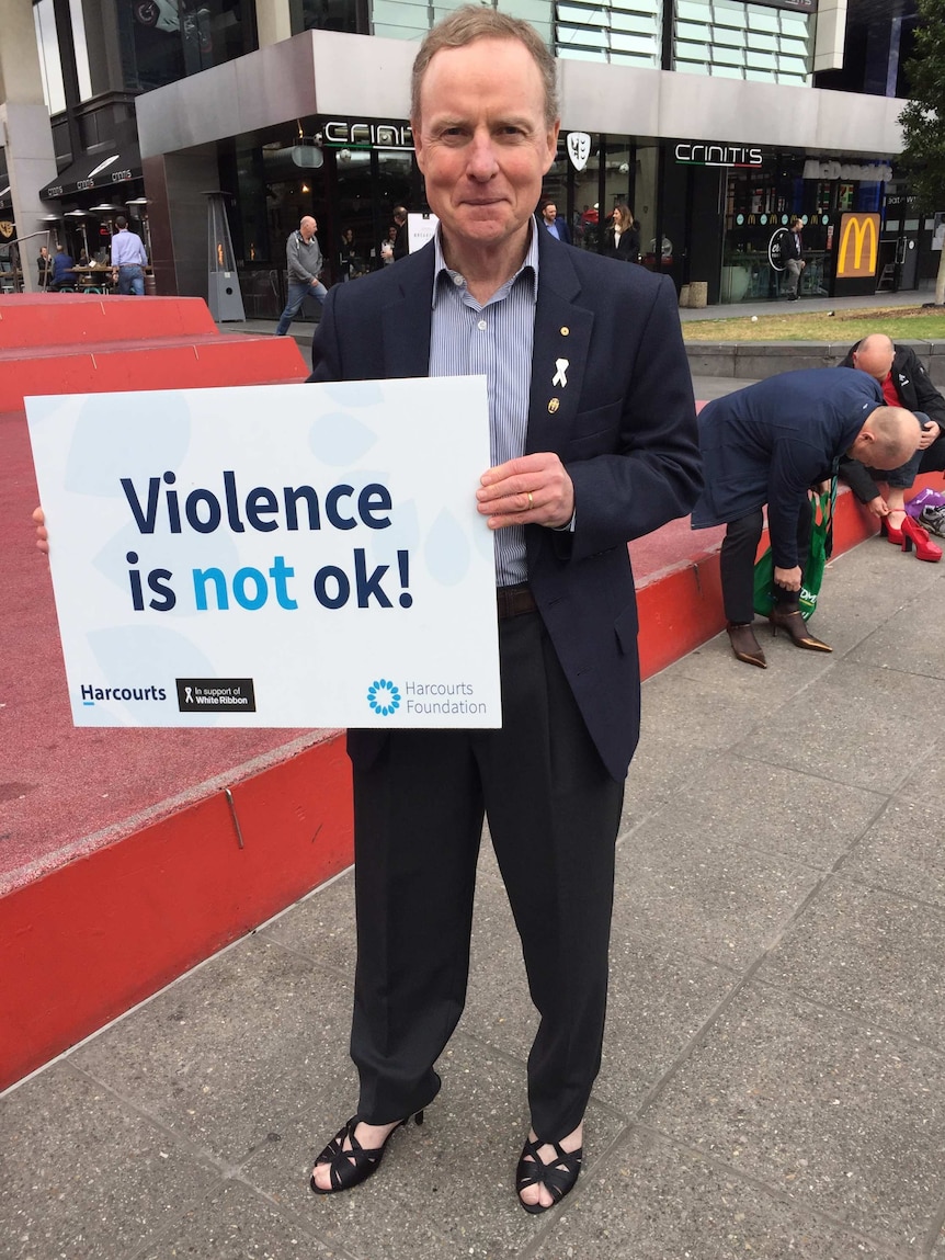 Former Army chief David Morrison says no to domestic violence