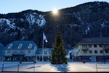 The Solspeilet shines light into the Rjukan town centre.