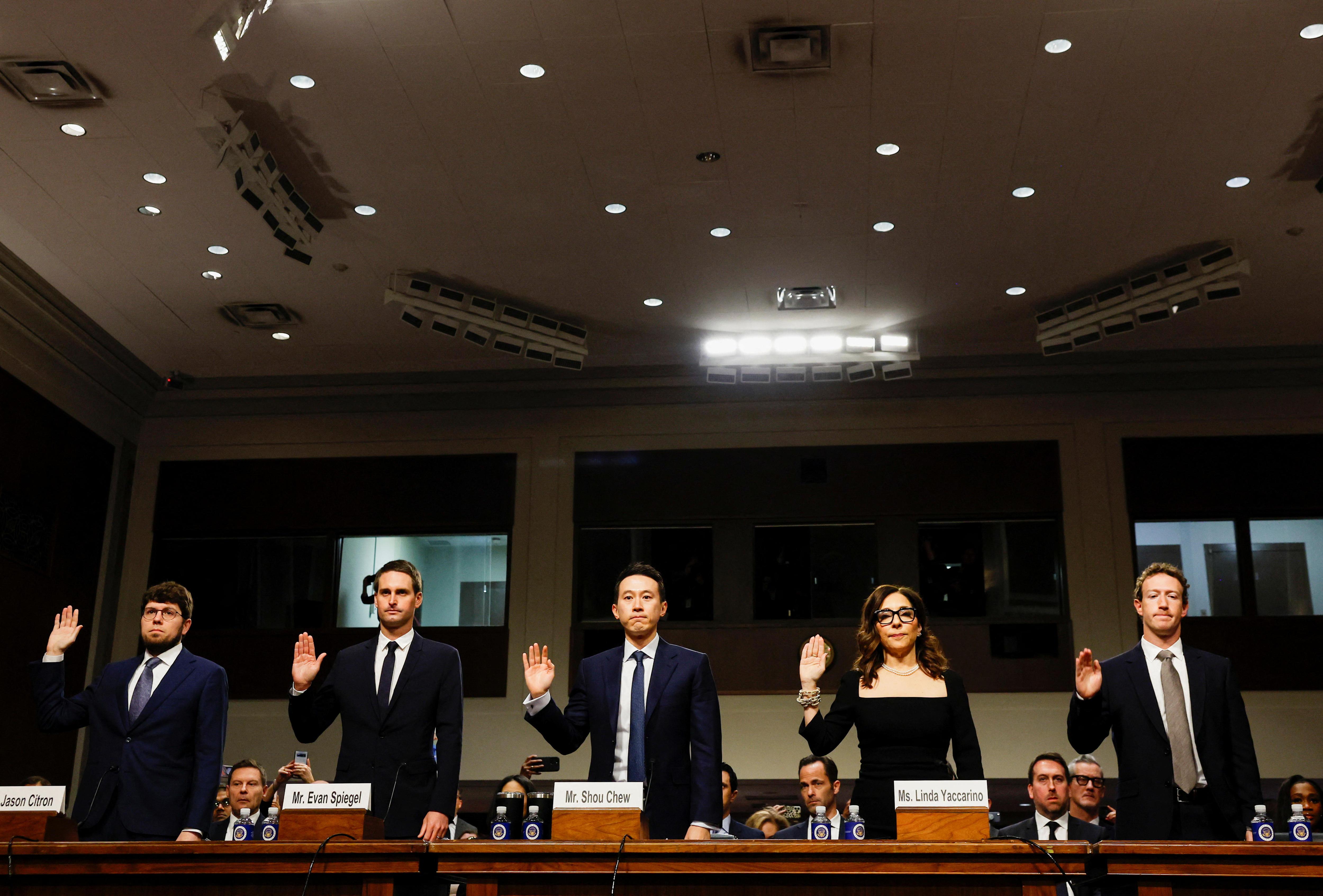 Meta, Tiktok, X CEOs Grilled At US Senate Child Safety Hearing, Forcing ...