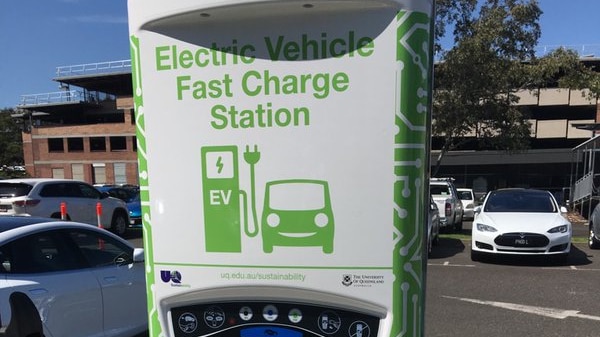 UQ launches first solar powered electric car fast charger