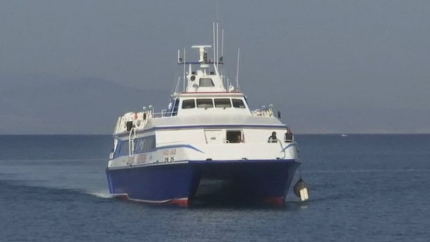 Boat returning asylum seekers from Greece arrives in Turkey