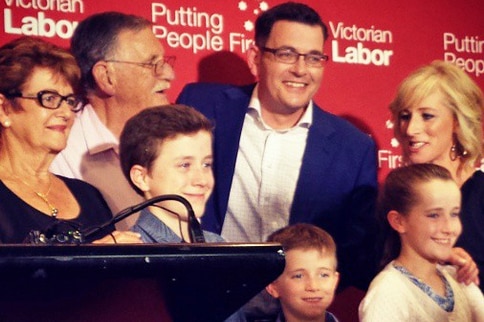 Daniel Andrews with his family
