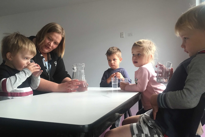 Child care centre in South Hobart drinking boiled water