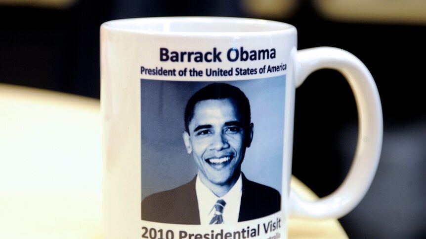 Obama mug with name spelt incorrectly
