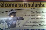 Welcome to Nhulunbuy sign