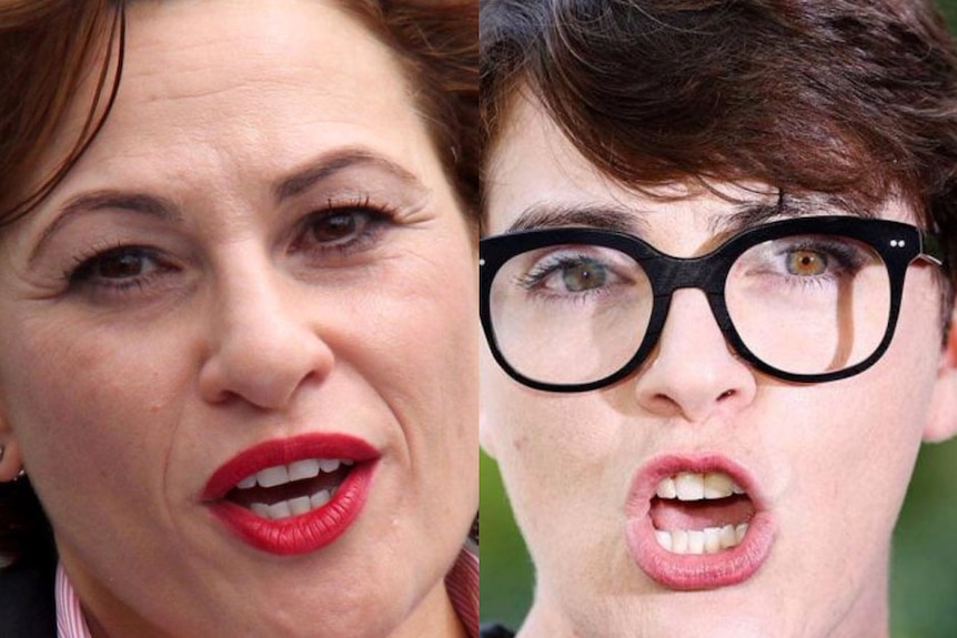 Composite photo Qld Deputy Premier and Labor MP Jackie Trad and Queensland Greens leader Amy McMahon.