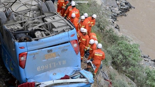 Tibet bus crash kills 44 people